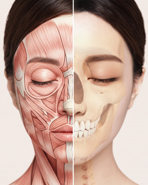 유지인대,근육,지방 분석