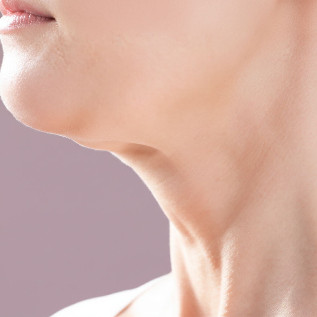 목 처짐/블랙보낭 턱선