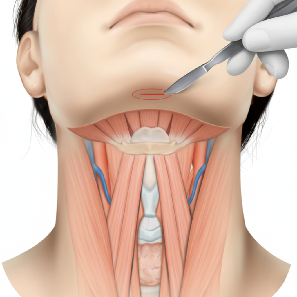 턱밑 최소 절개