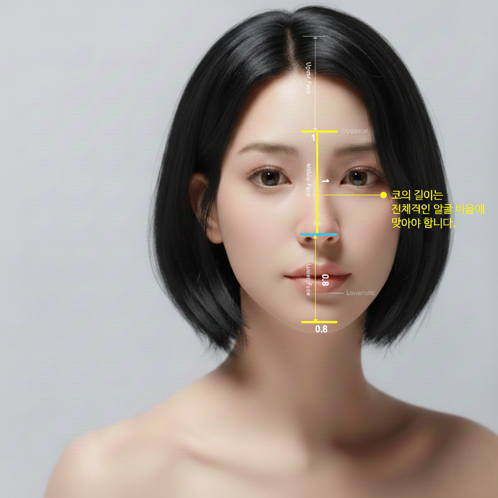 코의 높이 & 각도