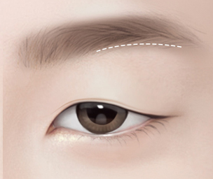 눈썹하거상술 Step 03